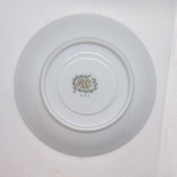 RC TEACUP & SAUCER VINTAGE 1960s PATTERN NORITAKE 564 VICTORIAN ROSES AND LAUREL - Picture 11 of 12